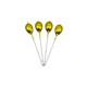 VELA GLOBOS DORADA X4 "C1"