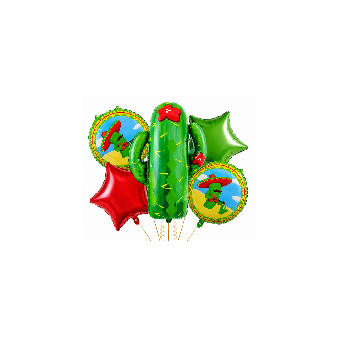 BOUQUET DE GLOBOS X5 CACTUS