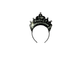 TIARA CARTON PLATEADO FC NEGRO X12 "K"
