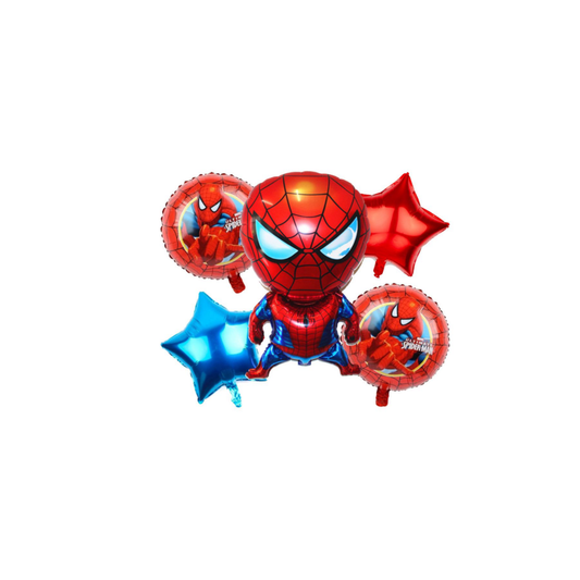 BOUQUET DE GLOBOS X5 SPIDERMAN