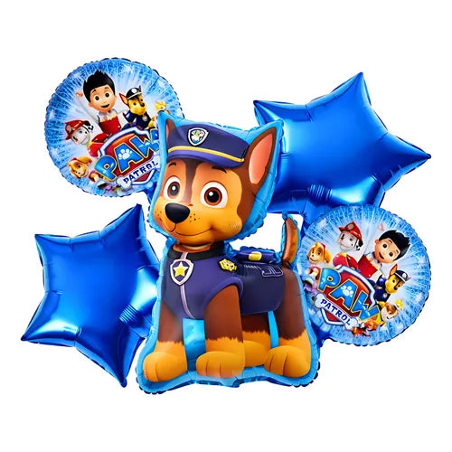 BOUQUET DE GLOBOS X5 PAW PATROL