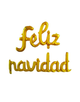 GLOBO CURSIVO FELIZ NAVIDAD DORADO