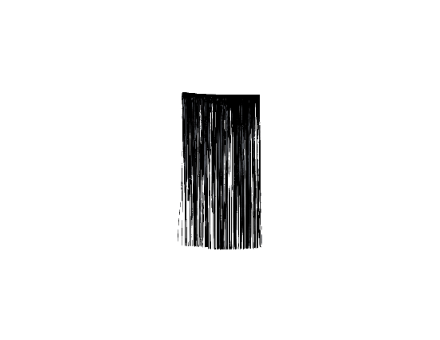 CORTINA METALIZADA 1M X2 NEGRA