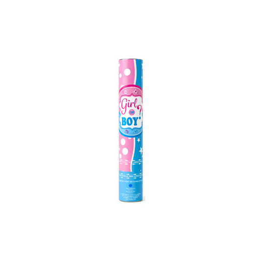 LANZA CONFETI 30 CM REVELACION DE SEXO