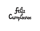 GLOBO INFLABLE CURSIVO FELIZ CUMPLEAÑOS NEGRO