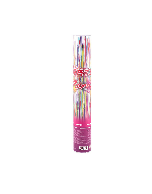 LANZA CONFETI TIRA MULTICOLOR DE 30 CM "A"