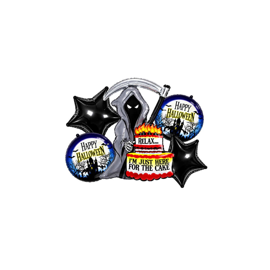 BOUQUET DE GLOBOS HALLOWEEN X5
