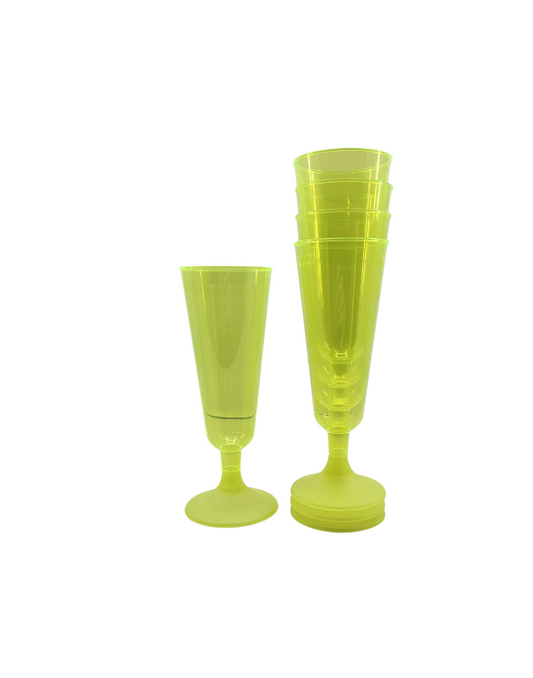 COPA FLAUTA AMARILLA x 12