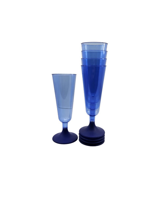 COPA FLAUTA AZUL x 12