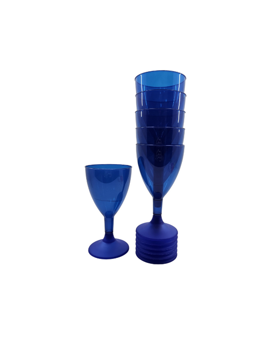 COPA VINO AZUL x 12