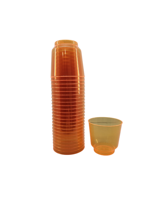 VASO WHISKY NARANJA x 25
