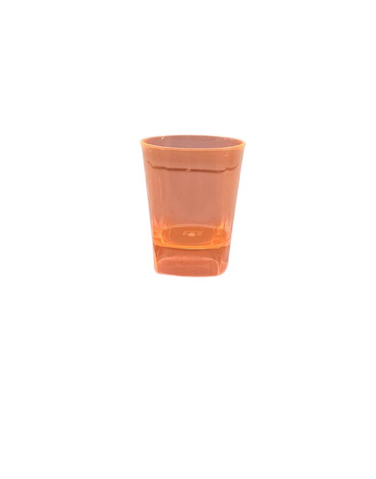 COPA AGUARDIENTE ACRILICA NARANJA