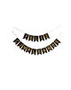 BANDERIN PEQ DOS PUNTAS F.C LISO NEGRO