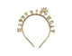 TIARA METALICA HAPPY BIRTHDAY CORONA ORO ROSA "C1"