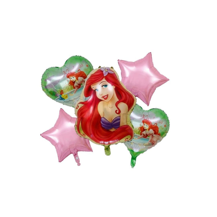 BOUQUET DE GLOBOS X5 SIRENITA ARIEL