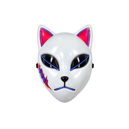 MASCARA GATO DEMON CON LUCES