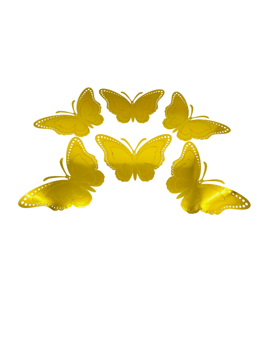 MARIPOSA PEQUEÑA DORADA X12 "A"