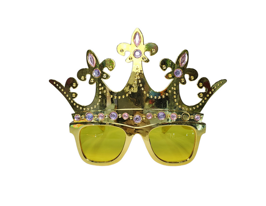 GAFAS CORONA REINA DORADA