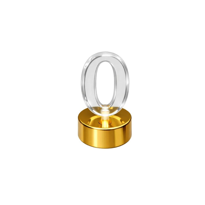 VELA LED NUMERO 0 "A"