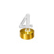 VELA LED NUMERO 4 "A"