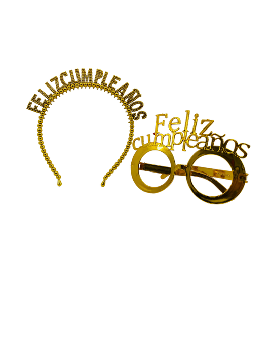GAFAS Y DIADEMA FC DORADO "A"