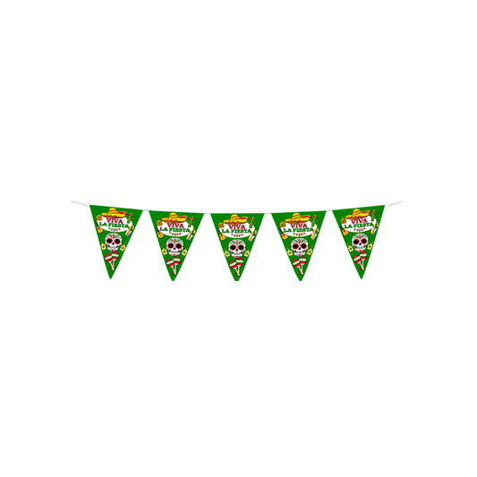 BANDERIN MEXICANO VIVA LA FIESTA
