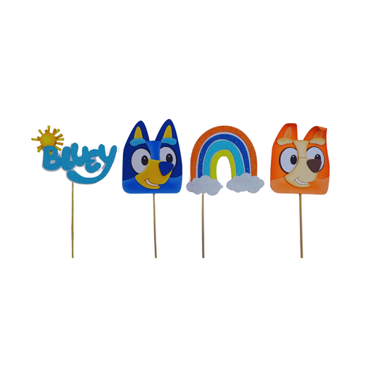 PINES DECORATIVOS FOMY X4 "BLUEY DF"