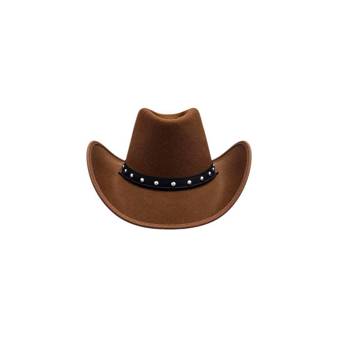 SOMBRERO VAQUERO CAFE CON CINTA NEGRA