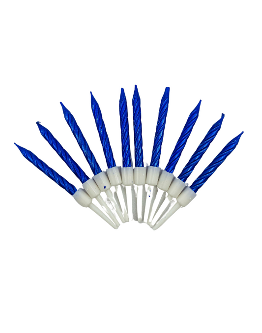 VELA TORNILLO MINI AZUL X10
