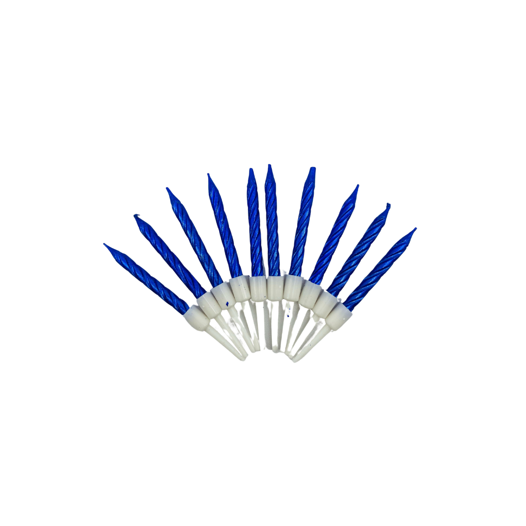 VELA TORNILLO MINI AZUL X10 "C1"