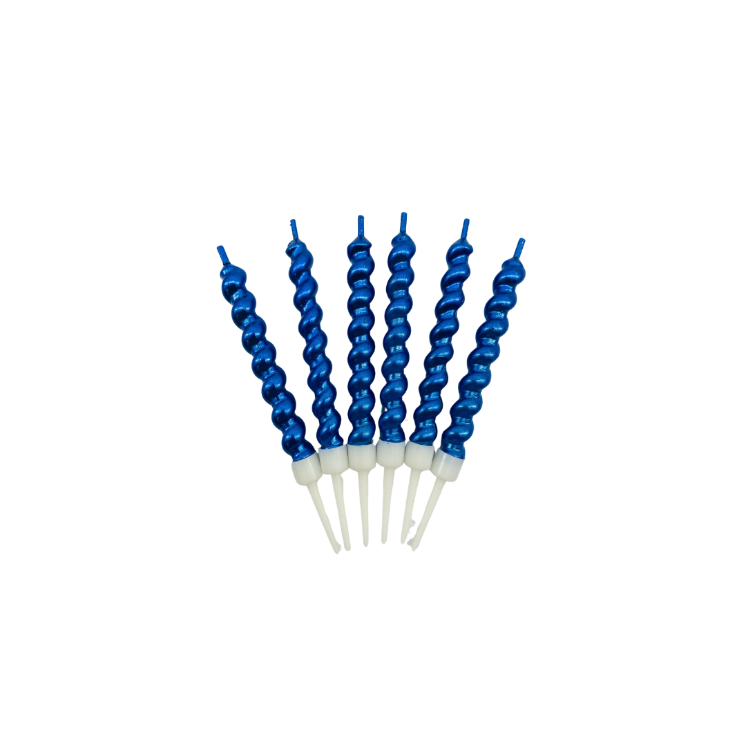 VELA PERLA AZUL X6 "C1"
