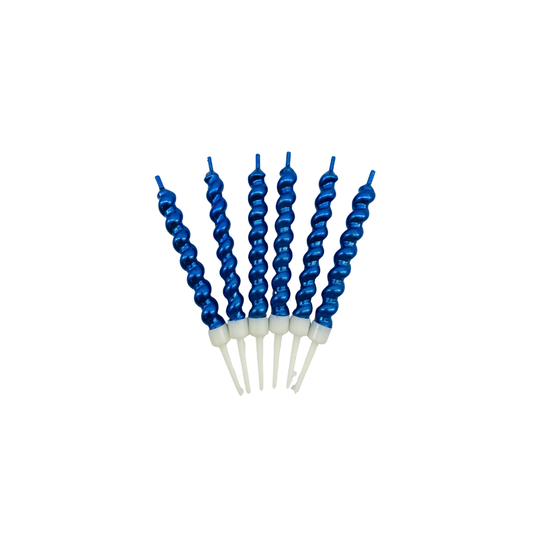 VELA PERLA AZUL X6 "C1"