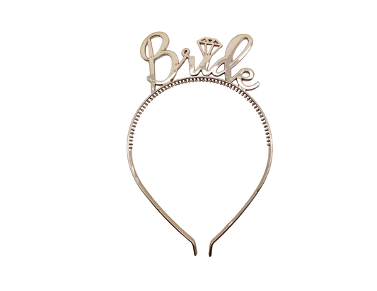 TIARA METALICA BRIDE ORO ROSA "A"