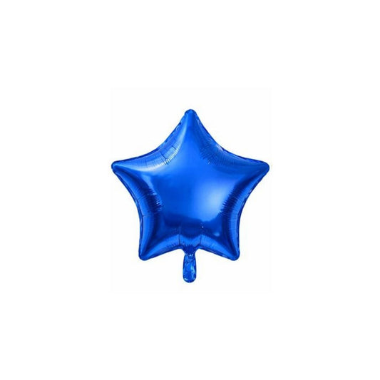 GLOBO DE ESTRELLA PEQUEÑA AZUL REY - 10"