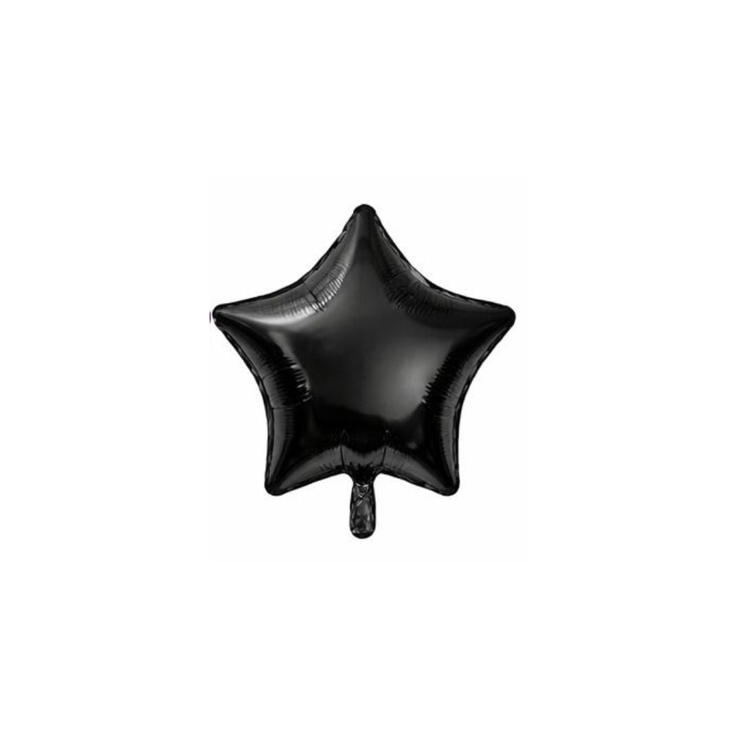 GLOBO DE ESTRELLA PEQUEÑA NEGRA - 10"