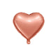 GLOBO DE CORAZON MEDIANO ORO ROSA - 18"