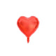 GLOBO DE CORAZON PEQUEÑO ROJO - 10"