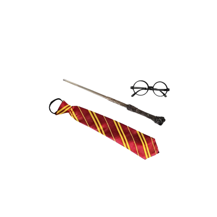SET GAFAS, CORBATA Y VARITA HARRY POTTER "JO"