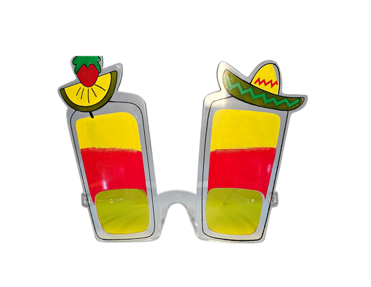 GAFAS COPA GRANDE DE TEQUILA LIMON Y GORRO