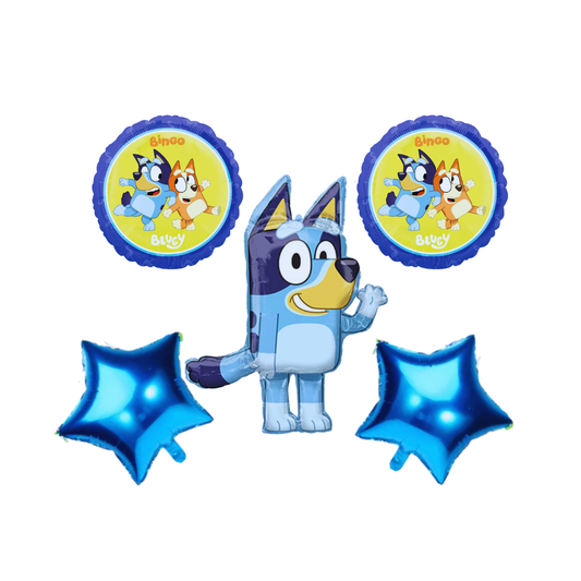 BOUQUET DE GLOBOS X5 BLUEY