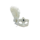 ANTIFAZ PLUMA LATERAL CON PIEDRA BLANCO