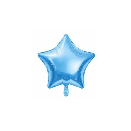 GLOBO DE ESTRELLA PEQUEÑA AZUL CLARO - 10"