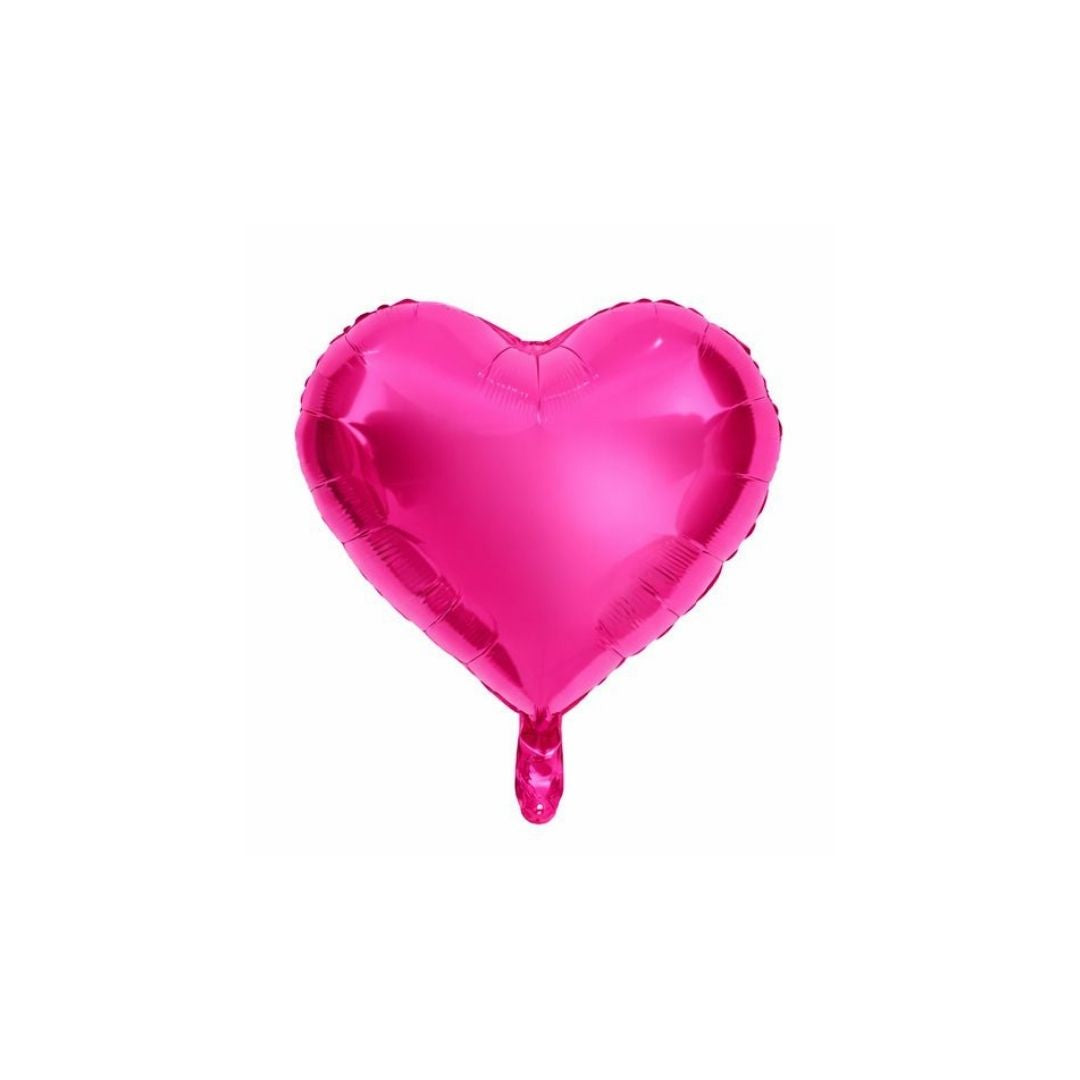 GLOBO DE CORAZON PEQUEÑO FUCSIA - 10"
