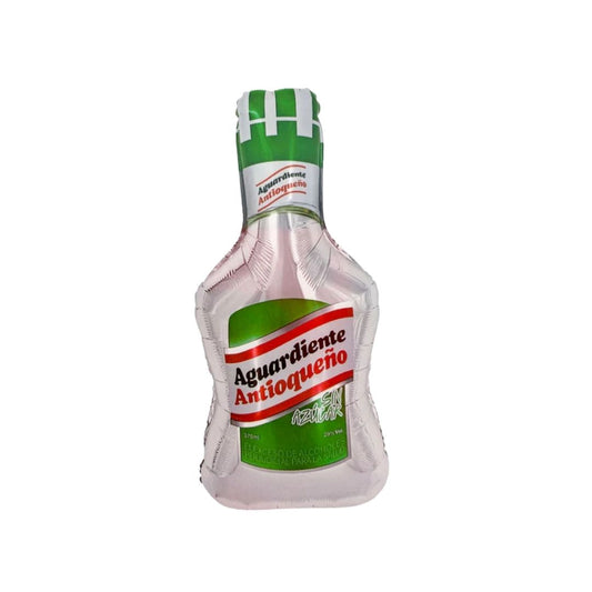 GLOBO METALIZADO DE AGUARDIENTE VERDE "A"