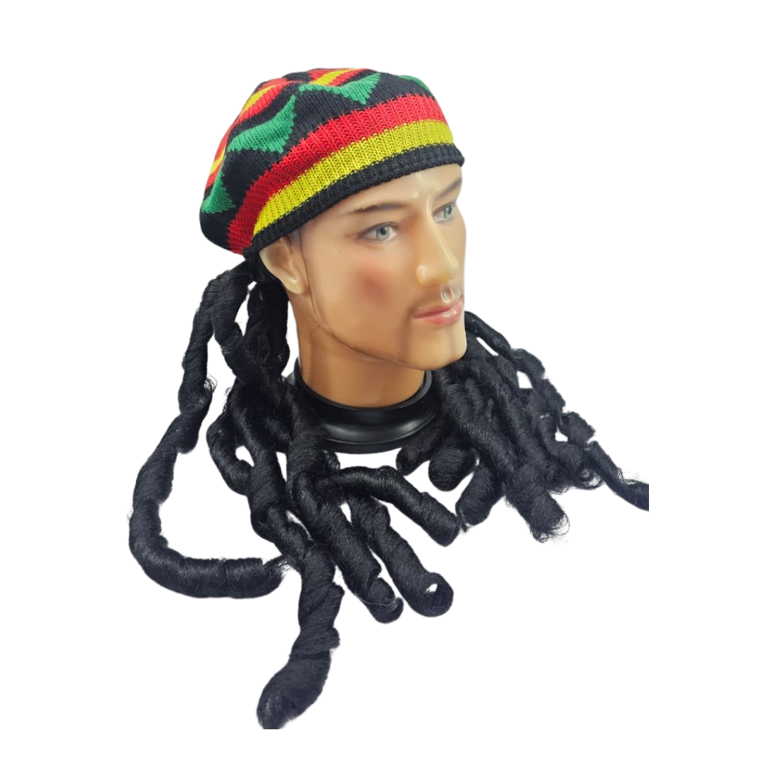 PELUCA RASTA CON AFRO JAMAIQUINO