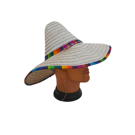 SOMBRERO MEXICANO BORDES MULTICOLOR