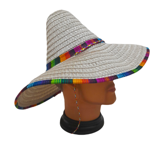SOMBRERO MEXICANO BORDES MULTICOLOR