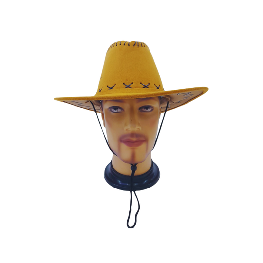 SOMBRERO VAQUERO DEL OESTE OCRE