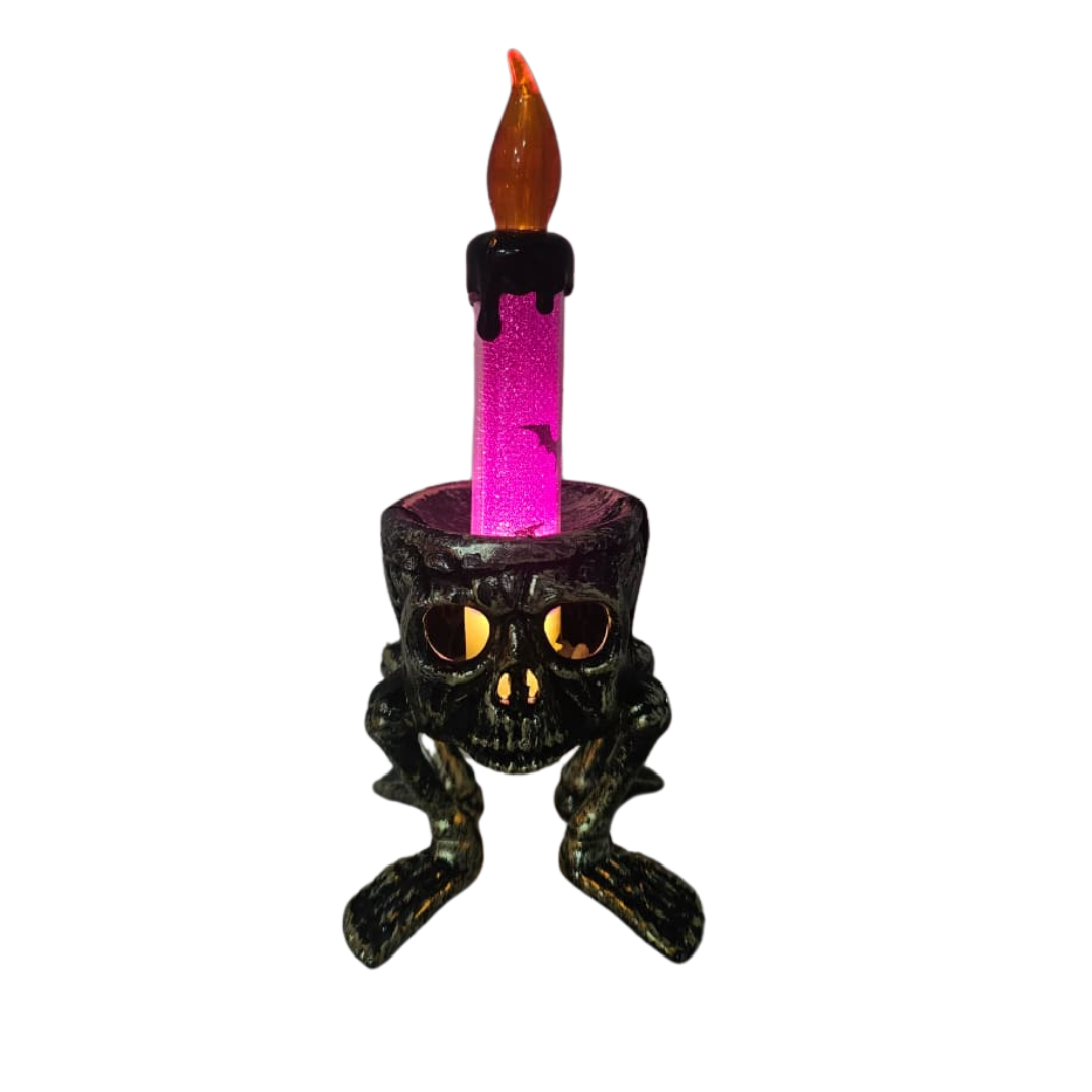 VELA LED CALAVERA DE CUATRO PATAS